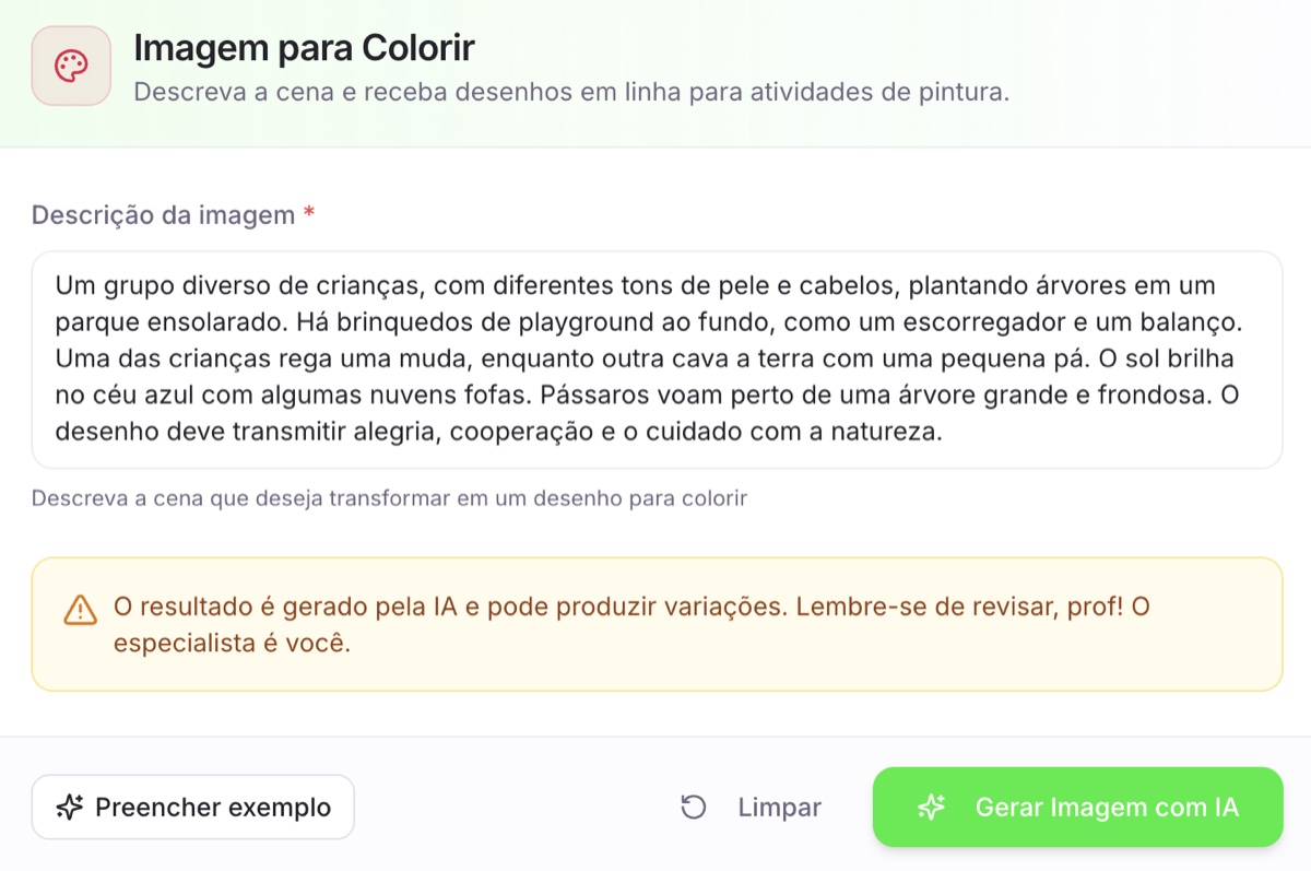 Imagem para colorir — exemplo 1